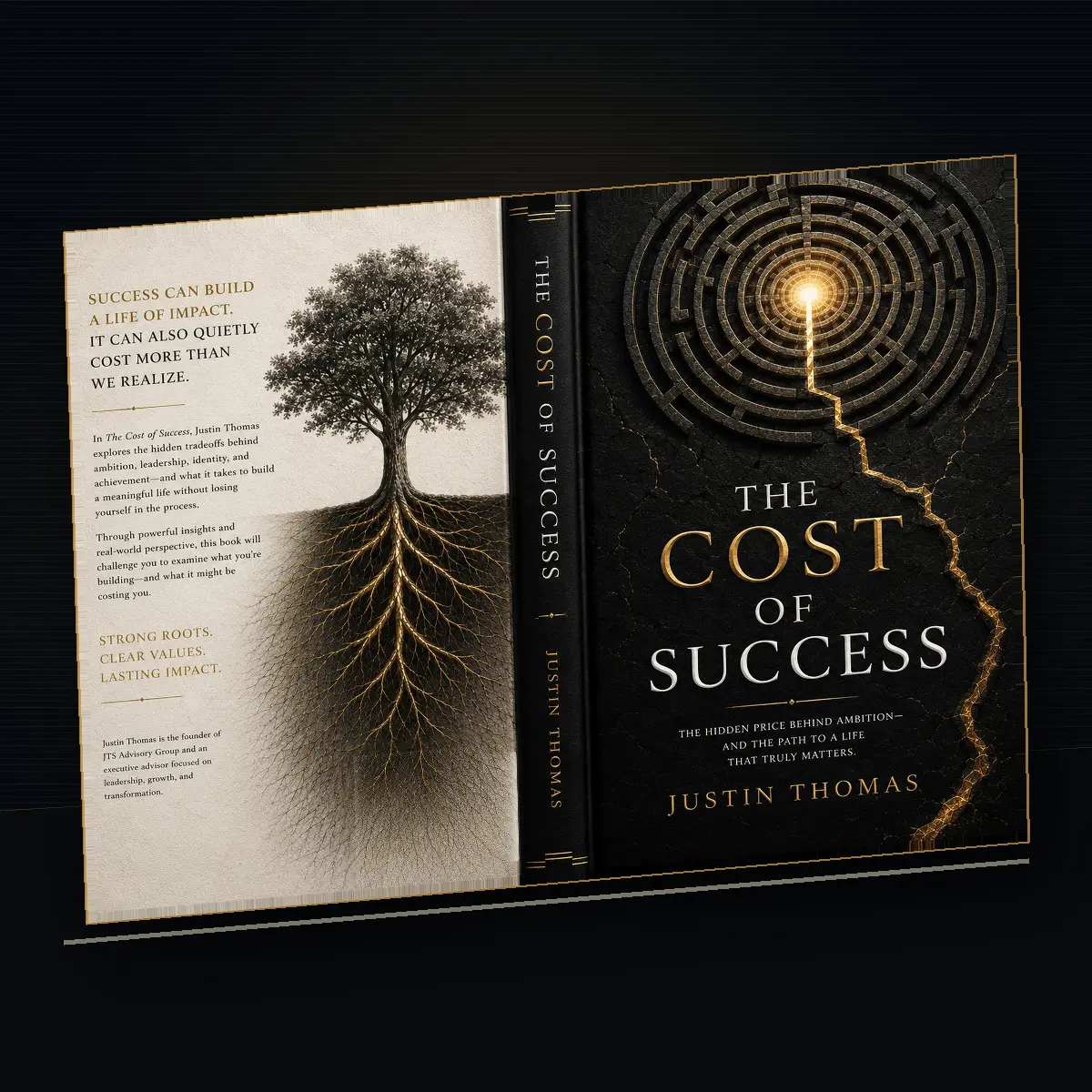 Front cover, spine, and back cover of The Cost of Success
