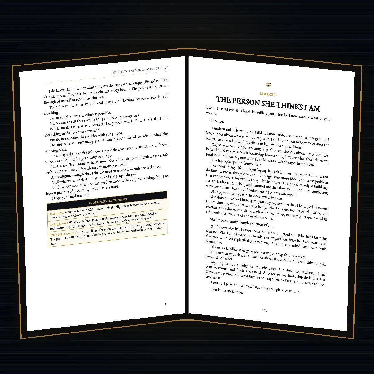 A practical interior reflection from The Cost of Success